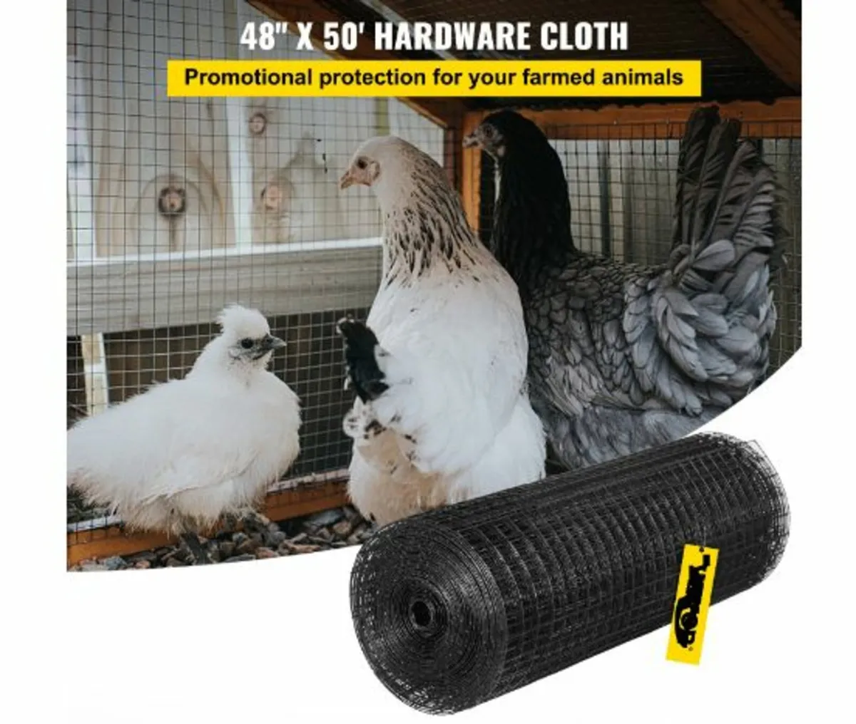 Hardware Cloth, 48" x 50' & 1"x1" - Image 2