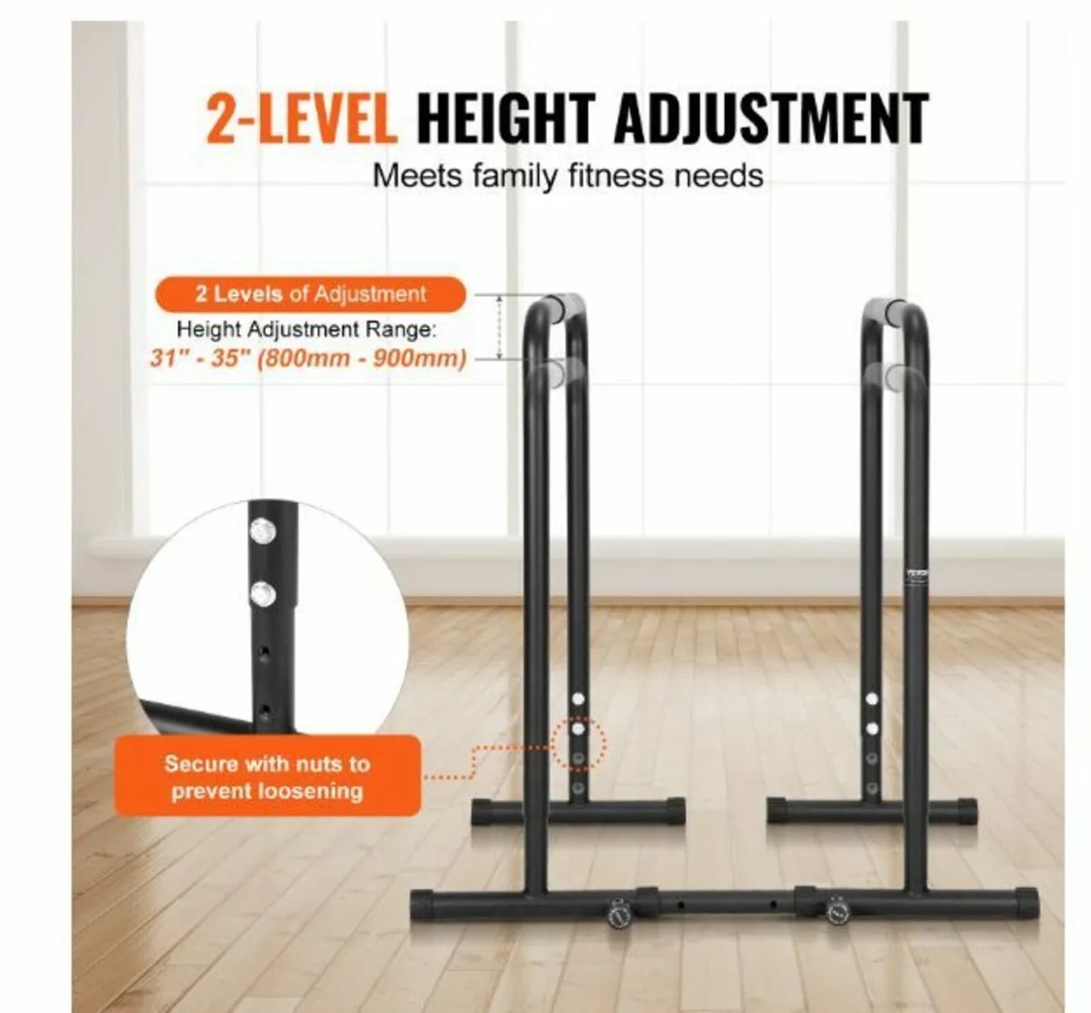 Dip Bar, 440 lbs Capacity, Heave Duty - Image 2