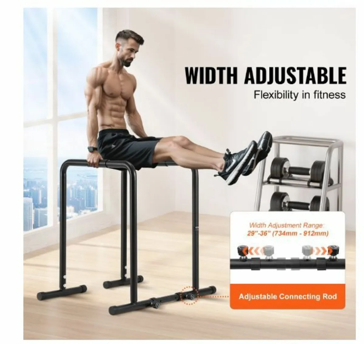 Dip Bar, 440 lbs Capacity, Heave Duty - Image 4