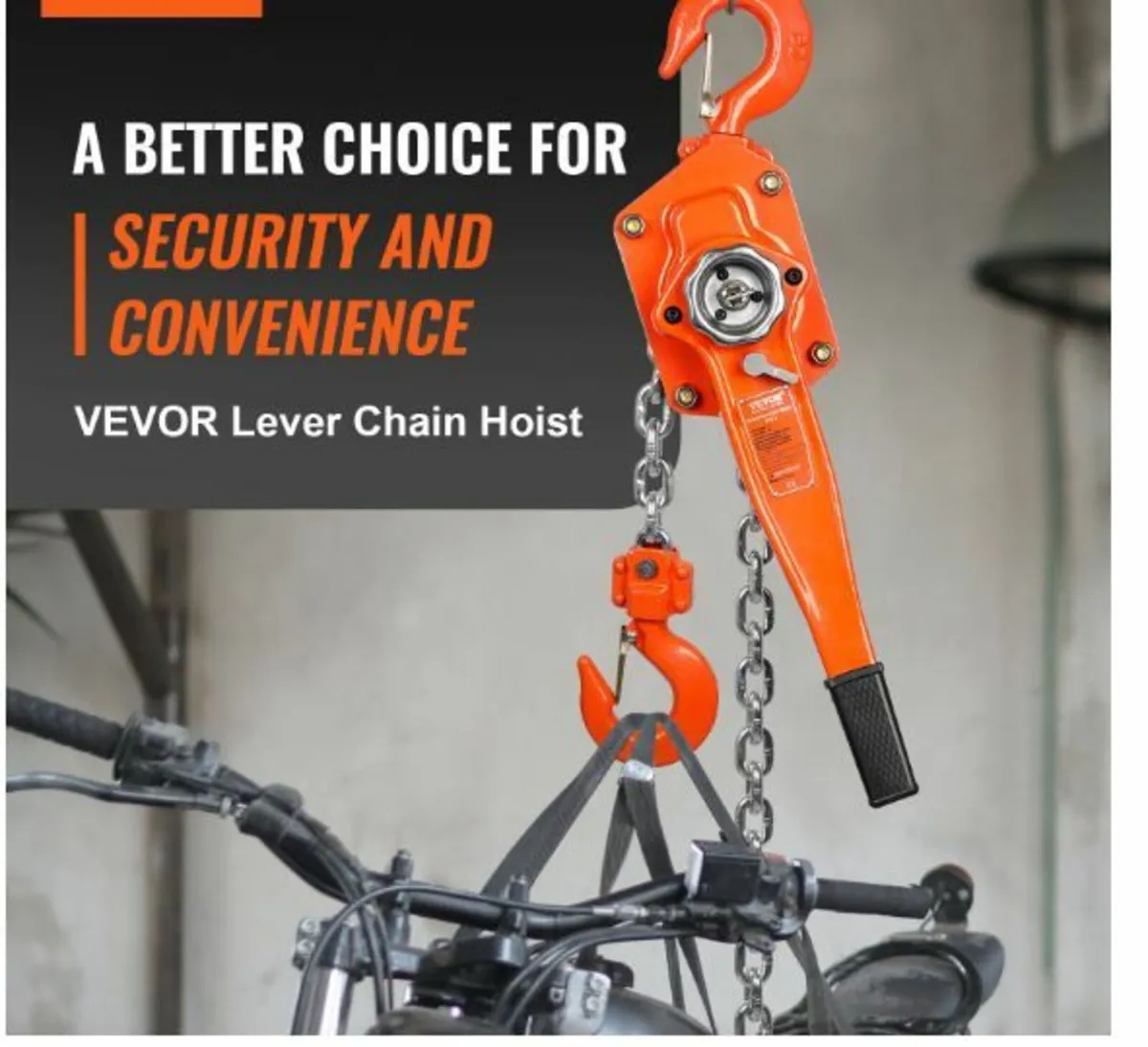 Manual Lever Chain Hoist, 3 Ton 6600 lbs Capacity - Image 3