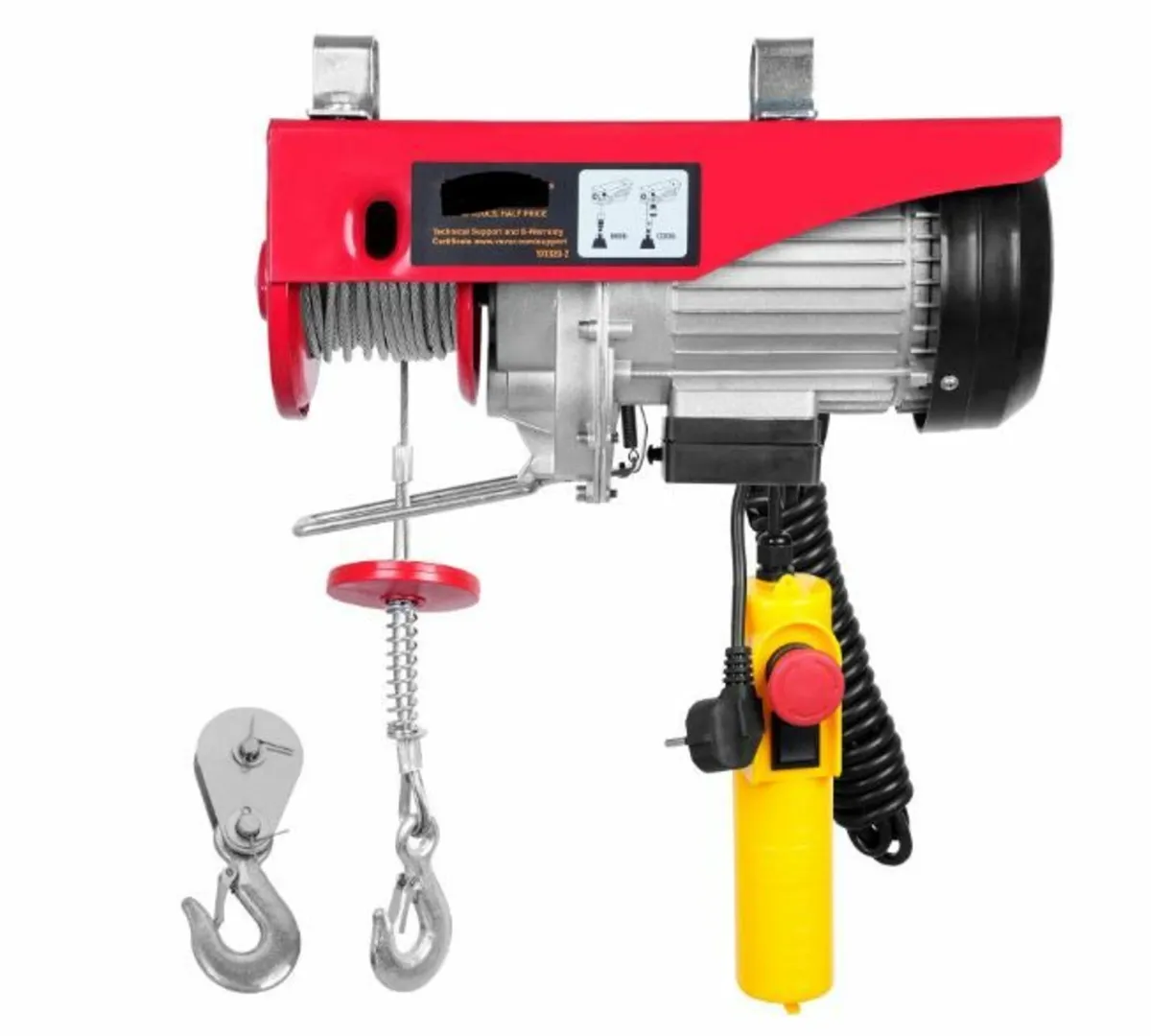 Electric Hoist, 1320 lbs Lifting Capacity, 1150W 2 - Image 1