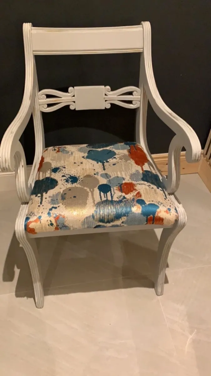 Table/ 2 Carver chairs - Image 3