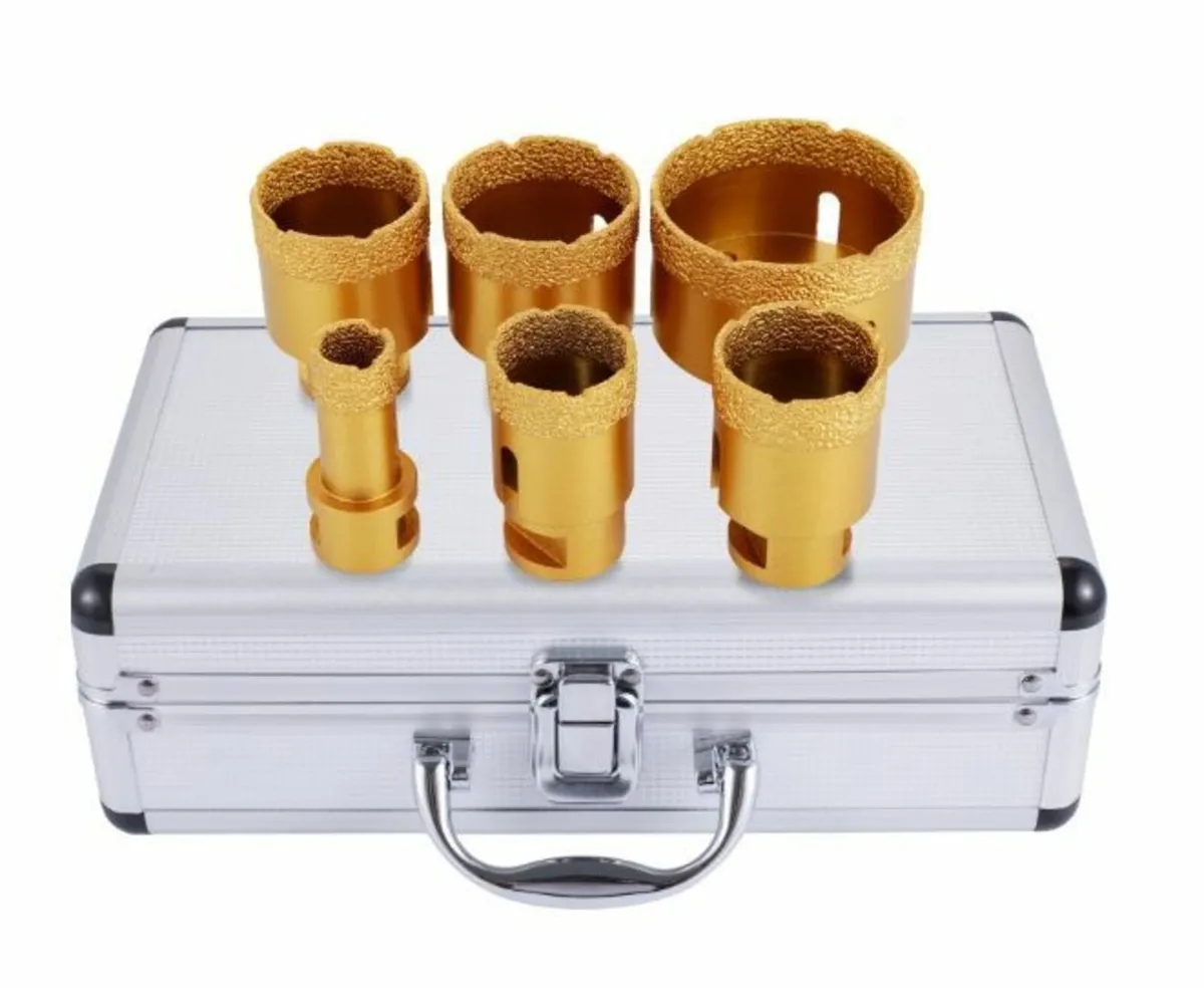 Diamond Holesaw Set 6 PCS Diamond Drill Bits - Image 1