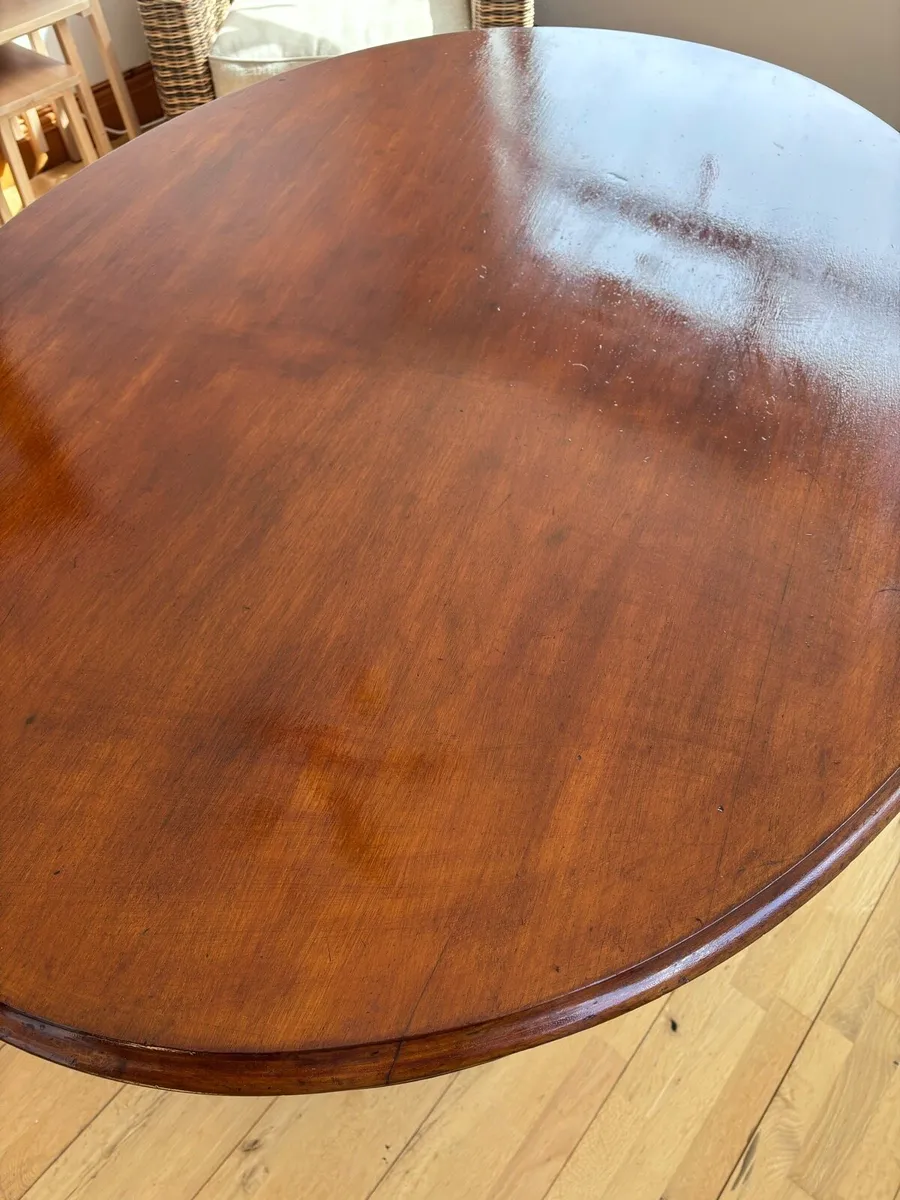 Mid Victorian solid wood table - Image 4