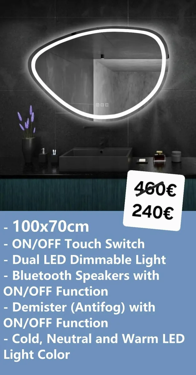 LED Bathroom Mirror - Image 1
