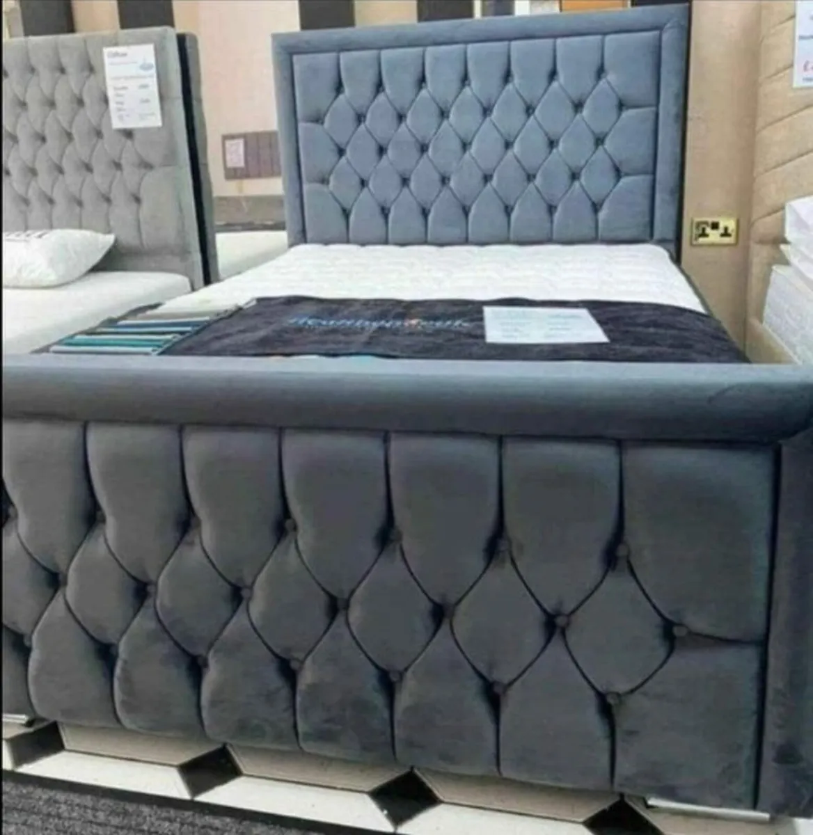 Double Monaco bed frame with Mattress included - Image 4