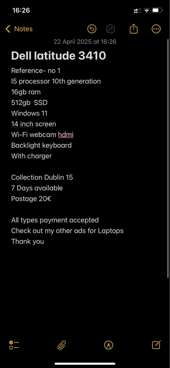 Del latitude 3410 i5 /16gb / 512gb / win 11 - Image 2