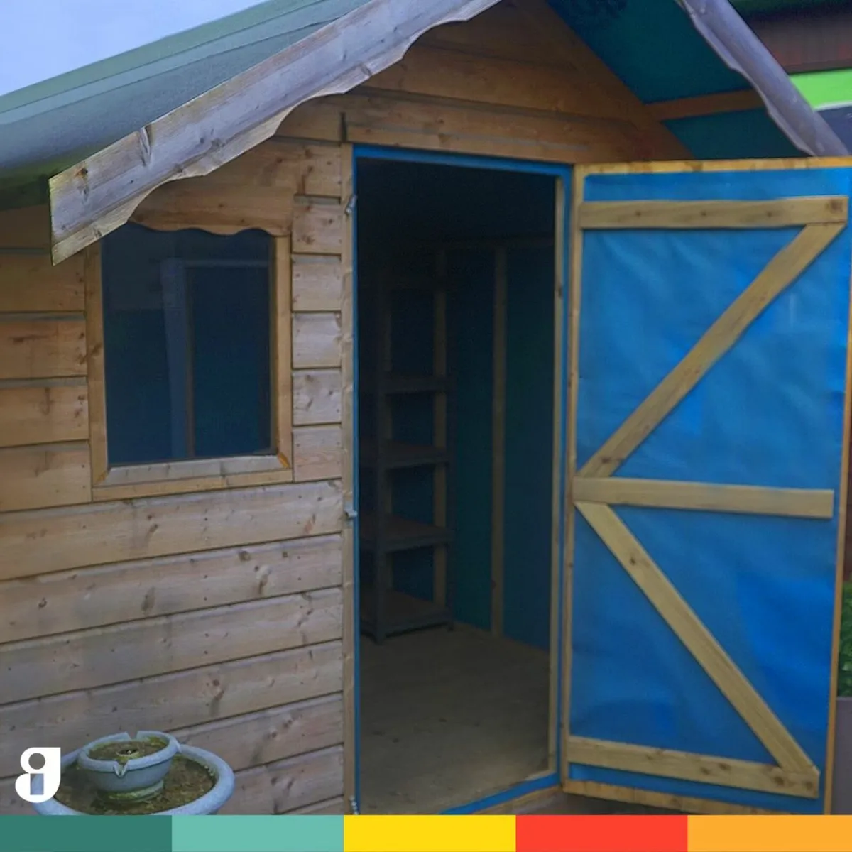 Wooden Overhang Shed - Image 1