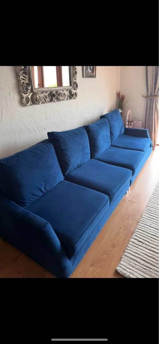 Velvet Sofa - Image 1