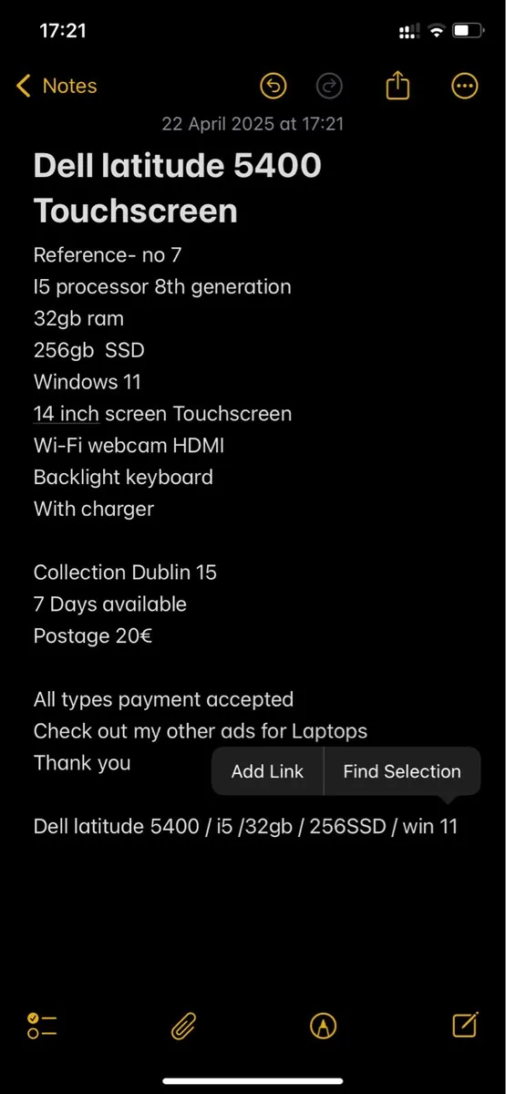 Dell latitude 5400 / i5 /32gb / 256SSD / win 11 - Image 2