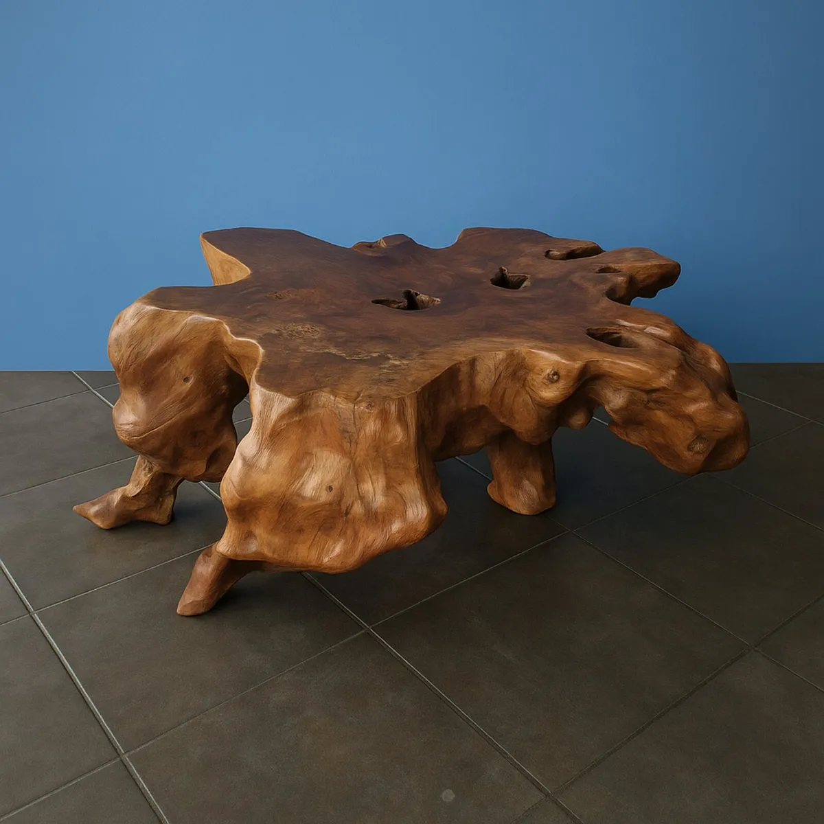 Teak wood coffee table - Image 1