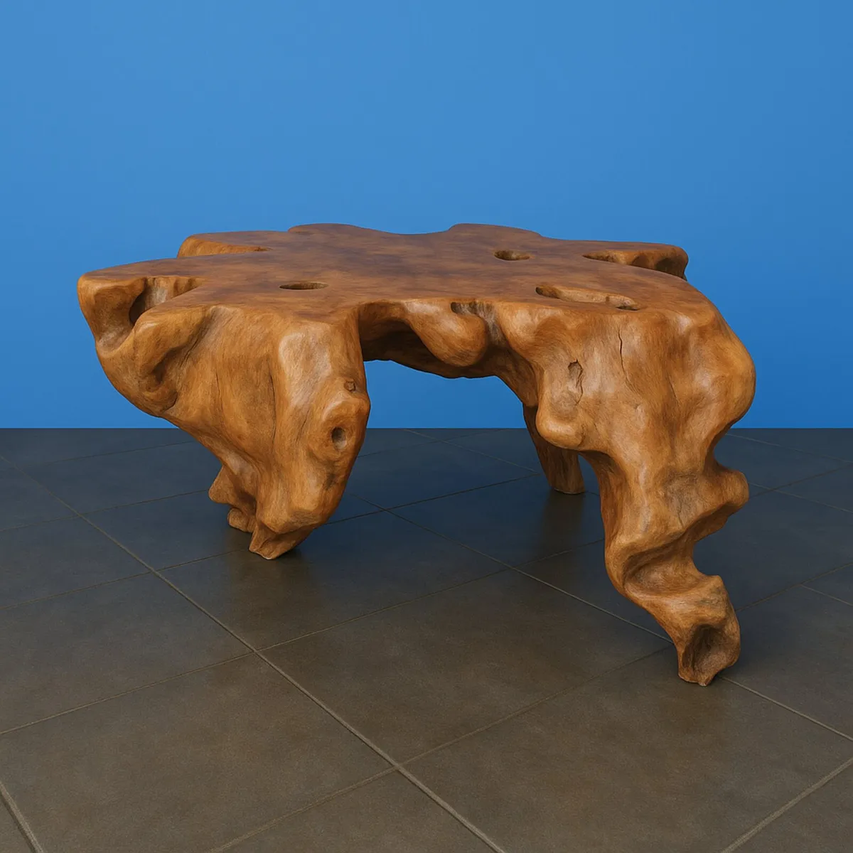 Teak wood coffee table - Image 2