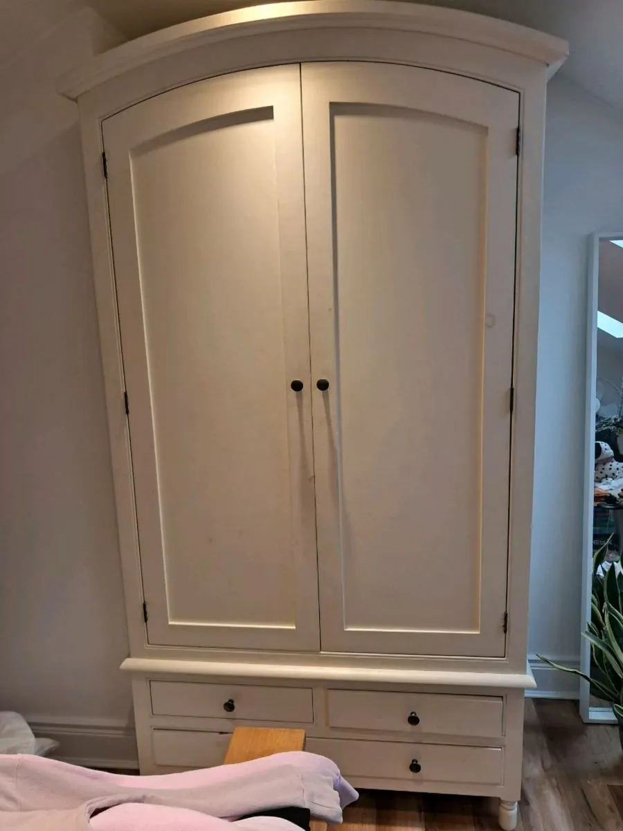 Handpainted Wardrobe Locker And Chest Of Drawers - Image 1