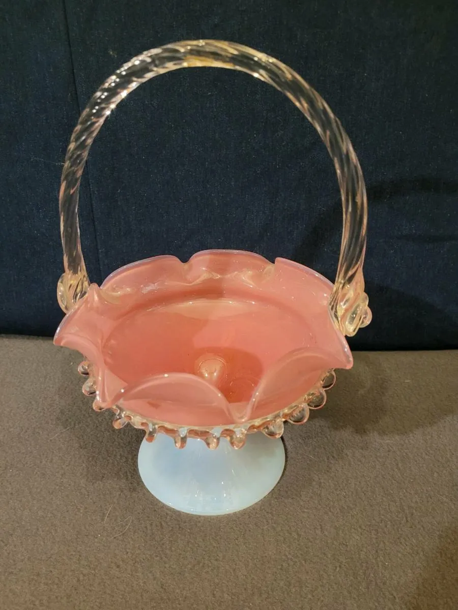 2 Imperial glass  baskets - Image 1
