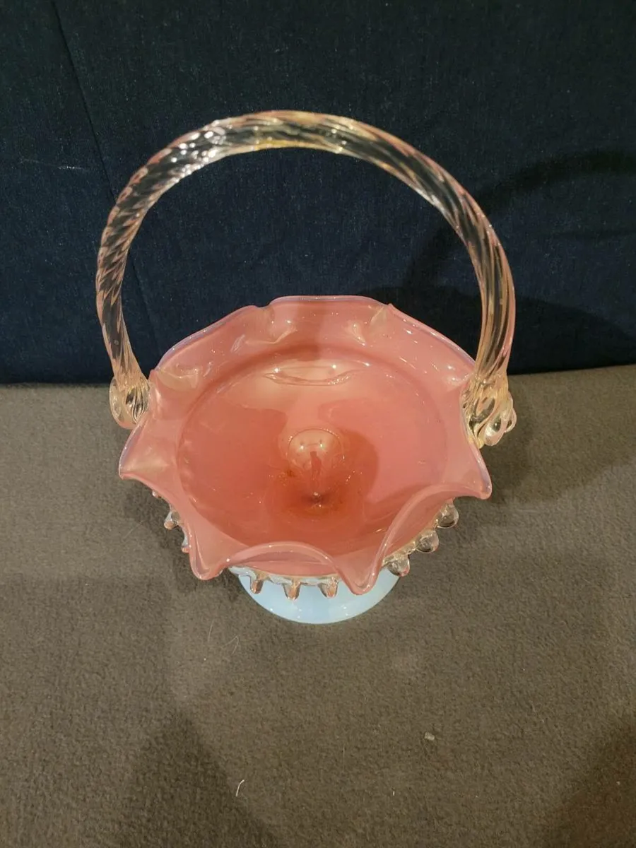 2 Imperial glass  baskets - Image 3