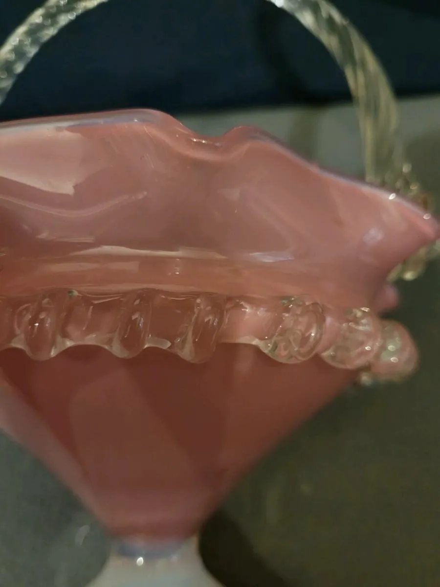 2 Imperial glass  baskets - Image 4