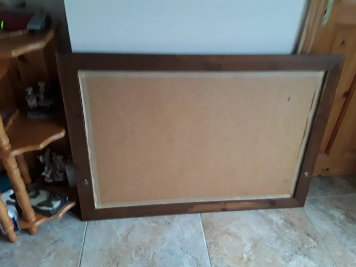 As new extremely heavy large beveled mirror - Image 2
