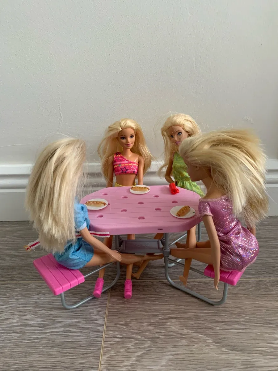 Barbie Doll Bundle - Dolls, Clothes, Picnic, Acce - Image 1