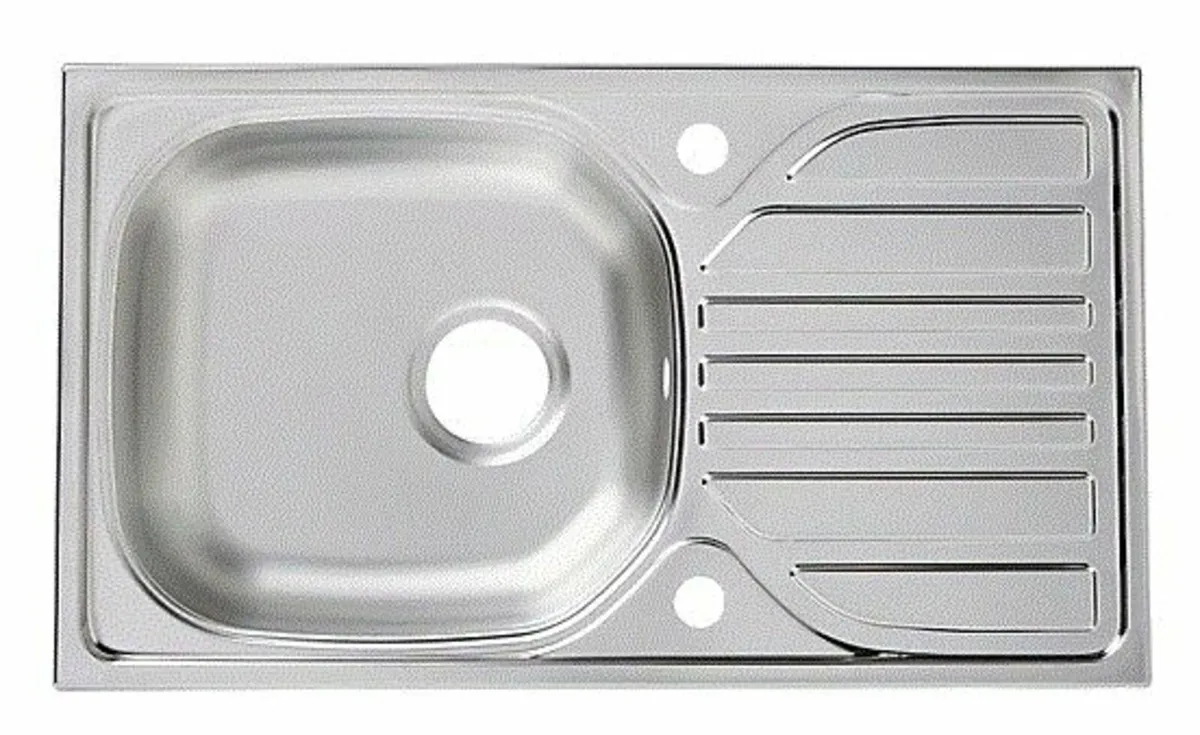 1 Bowl Sink & Drainer: 435 x 760mm - BRAND NEW - Image 2