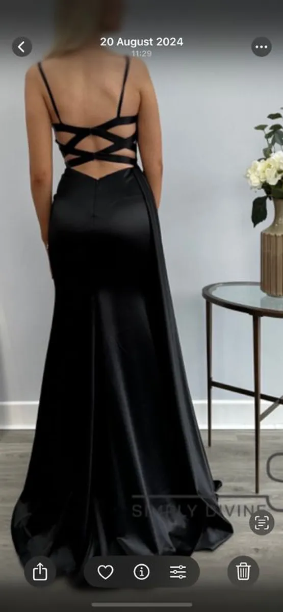 Black Debs Dress - Image 4