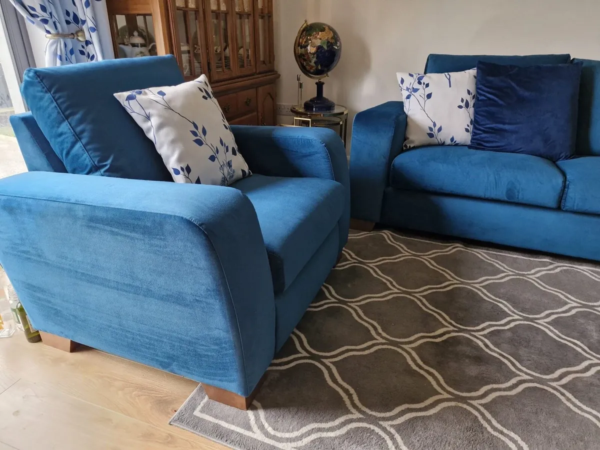 L-Shaped Couch & Chair - Image 3