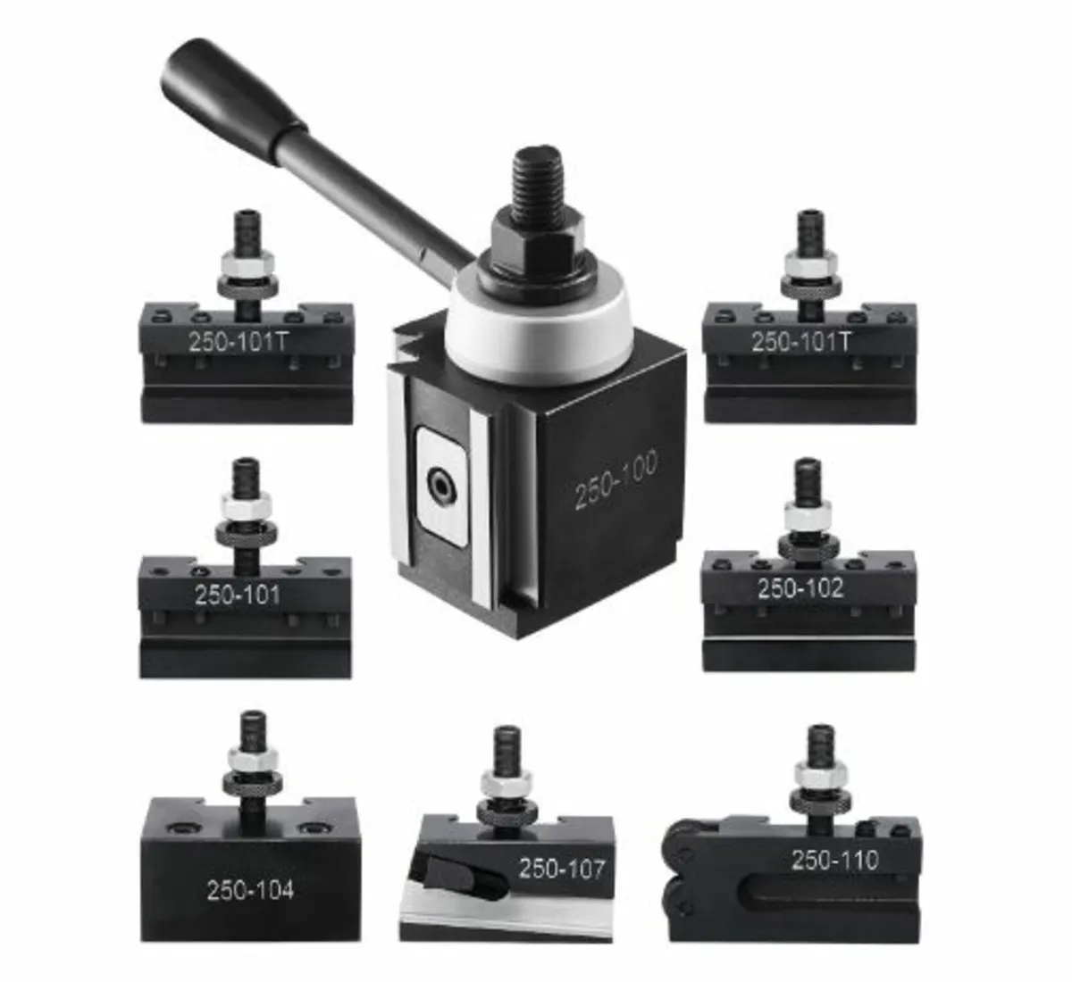 Quick Change Tool Post Set 8 Pcs Lathe - Image 1
