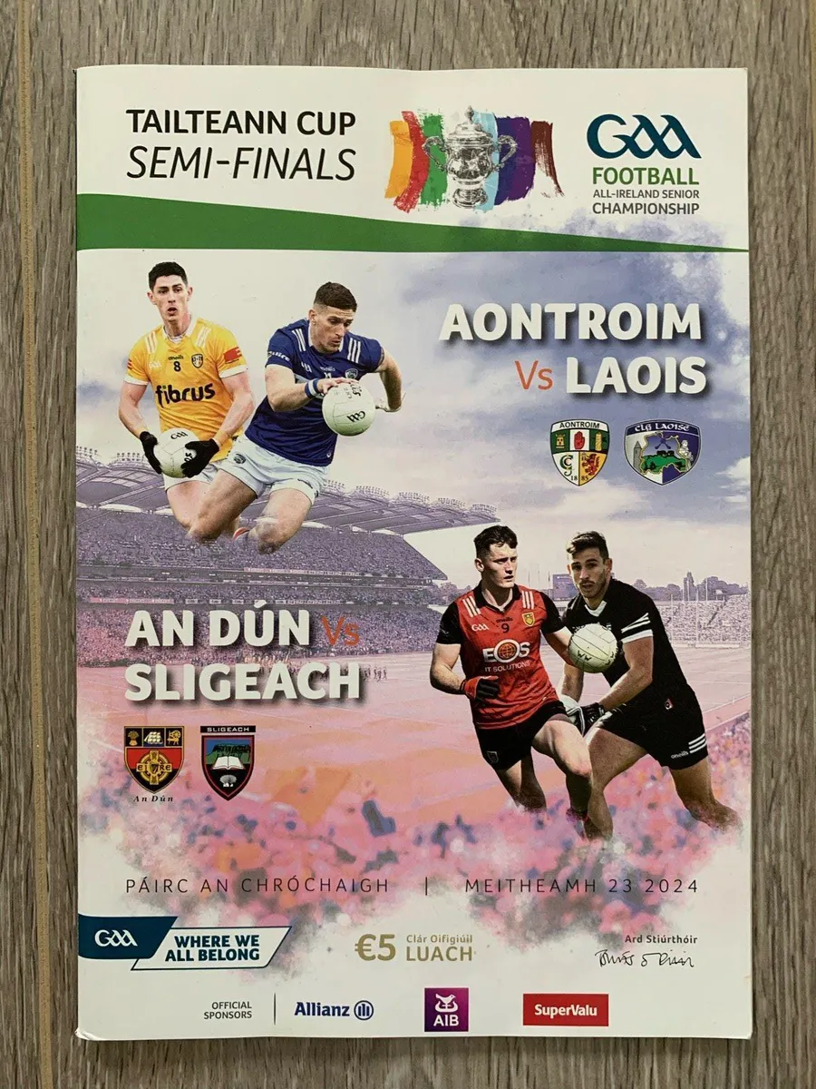 Souvenir Programme Tailteann Semi Final