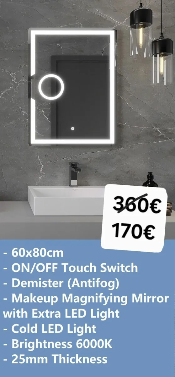 LED Bathroom Mirror - Image 2
