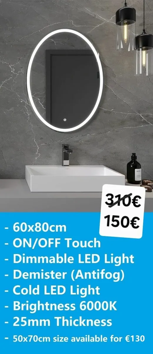 LED Bathroom Mirror - Image 2