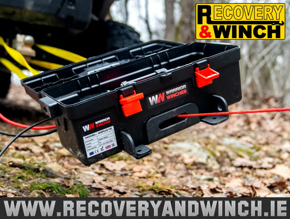 Warrior 4000LB Synthetic Rope Portable Winch 🔴 - Image 4