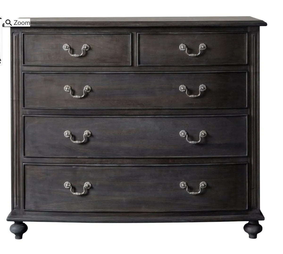 Chest of 5 drawers. (Solid Mahogany) - Image 2