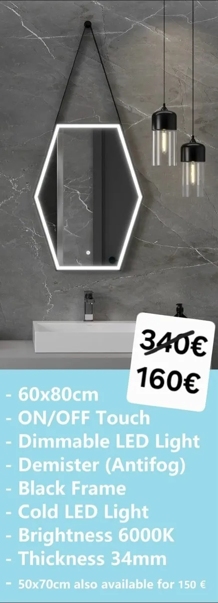 LED Bathroom Mirror - Image 2