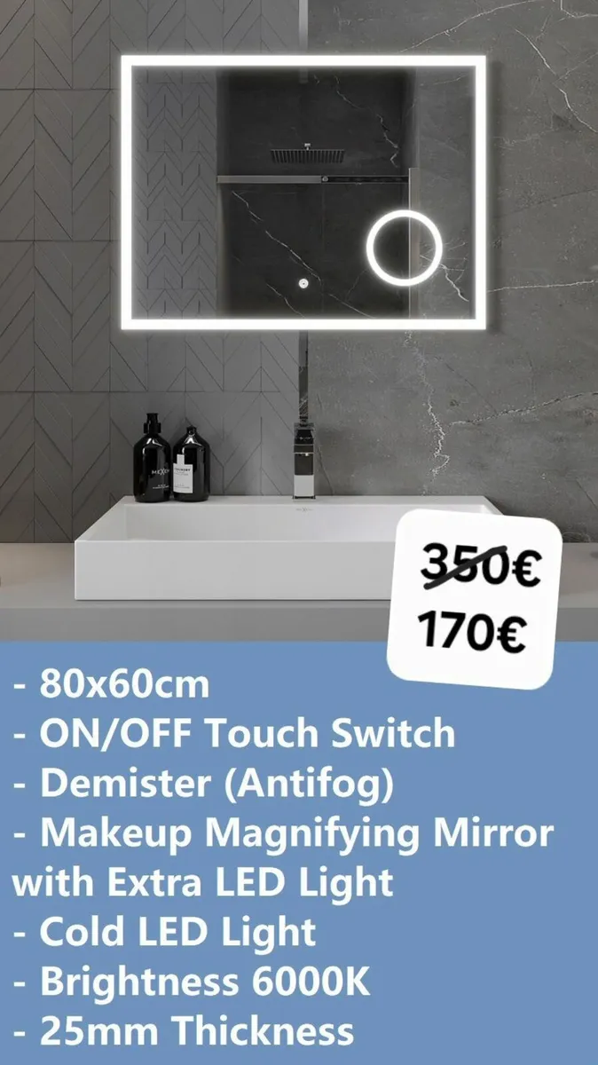 LED Bathroom Mirror - Image 2
