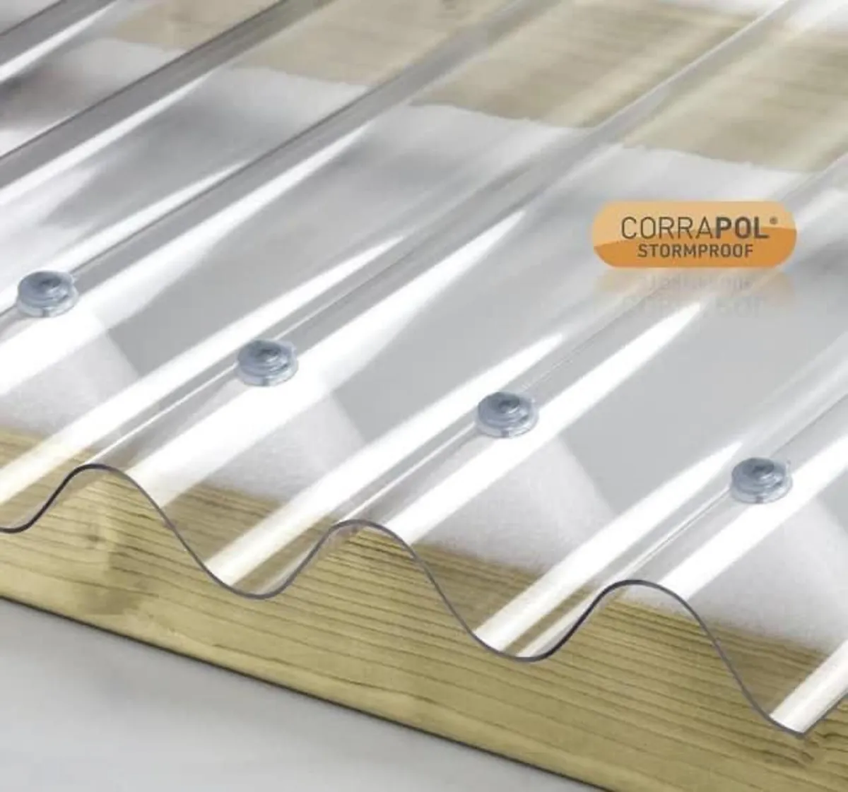 CLEAR POLYCARBONATE UNBREAKABLE ROOF SHEETS - Image 1