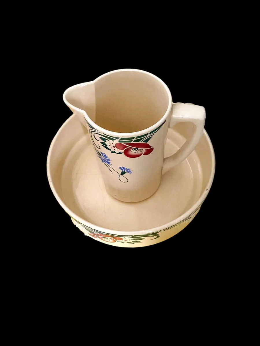 Ceramics pitcher & bowl - Image 1