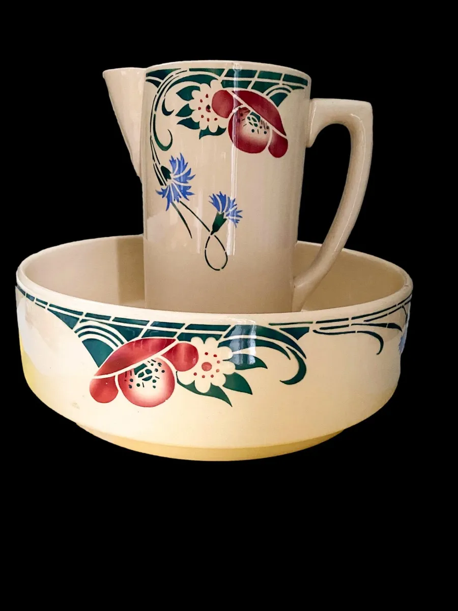 Ceramics pitcher & bowl - Image 3
