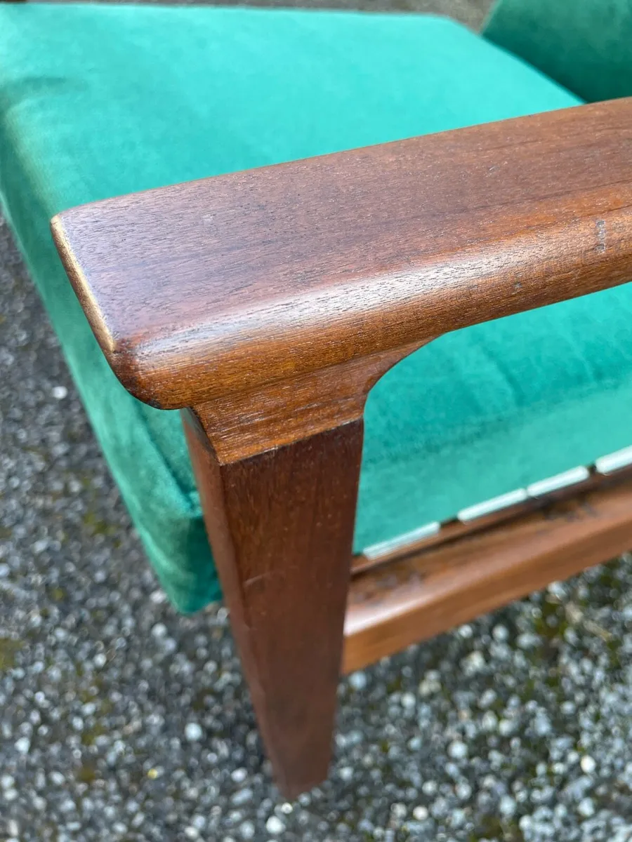 Retro Vintage mid-century rosewood chairs X2 c1970 - Image 2