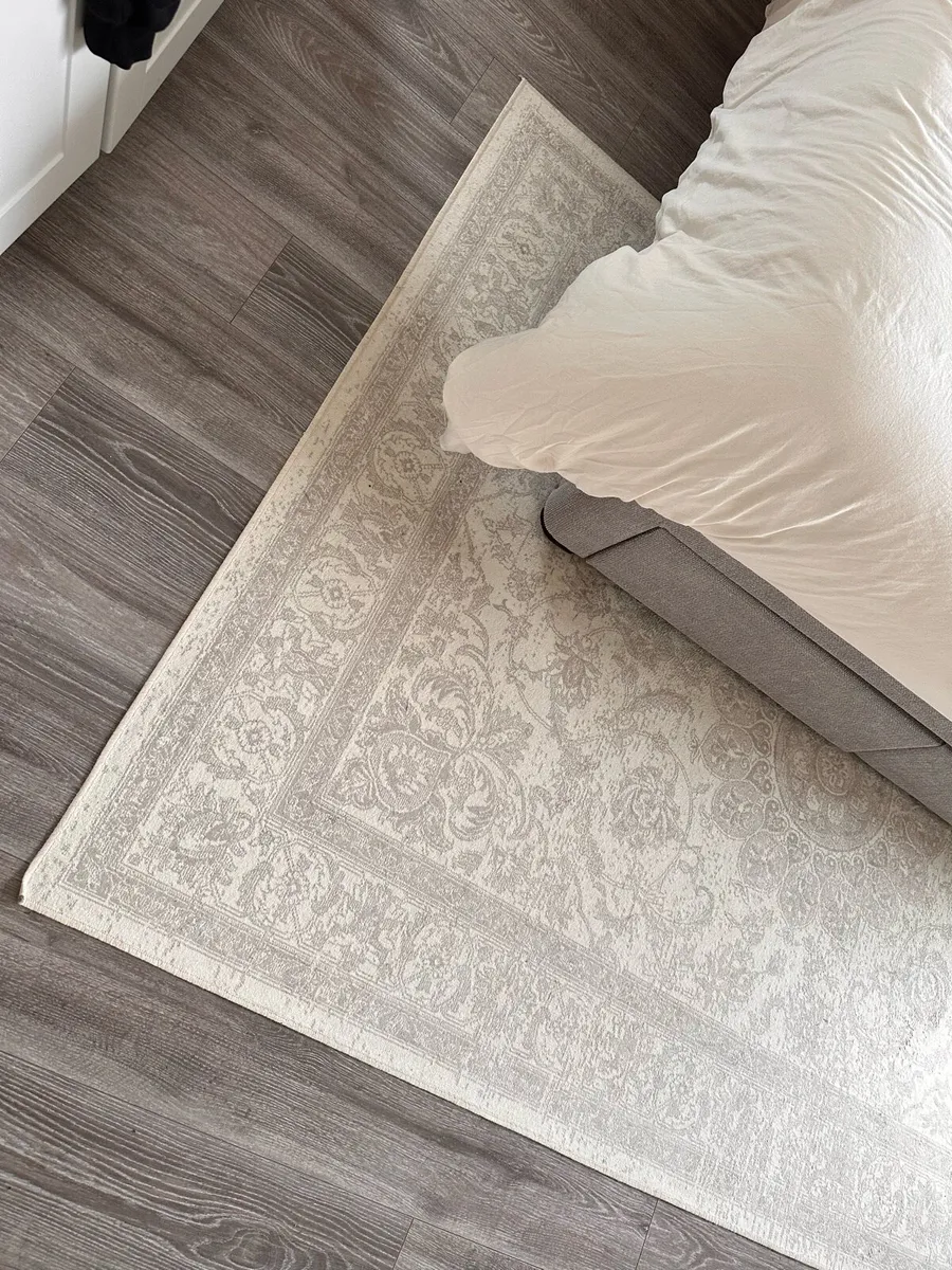 Oriental Rug Cream 160x230cm -Anthracite colors - Image 2