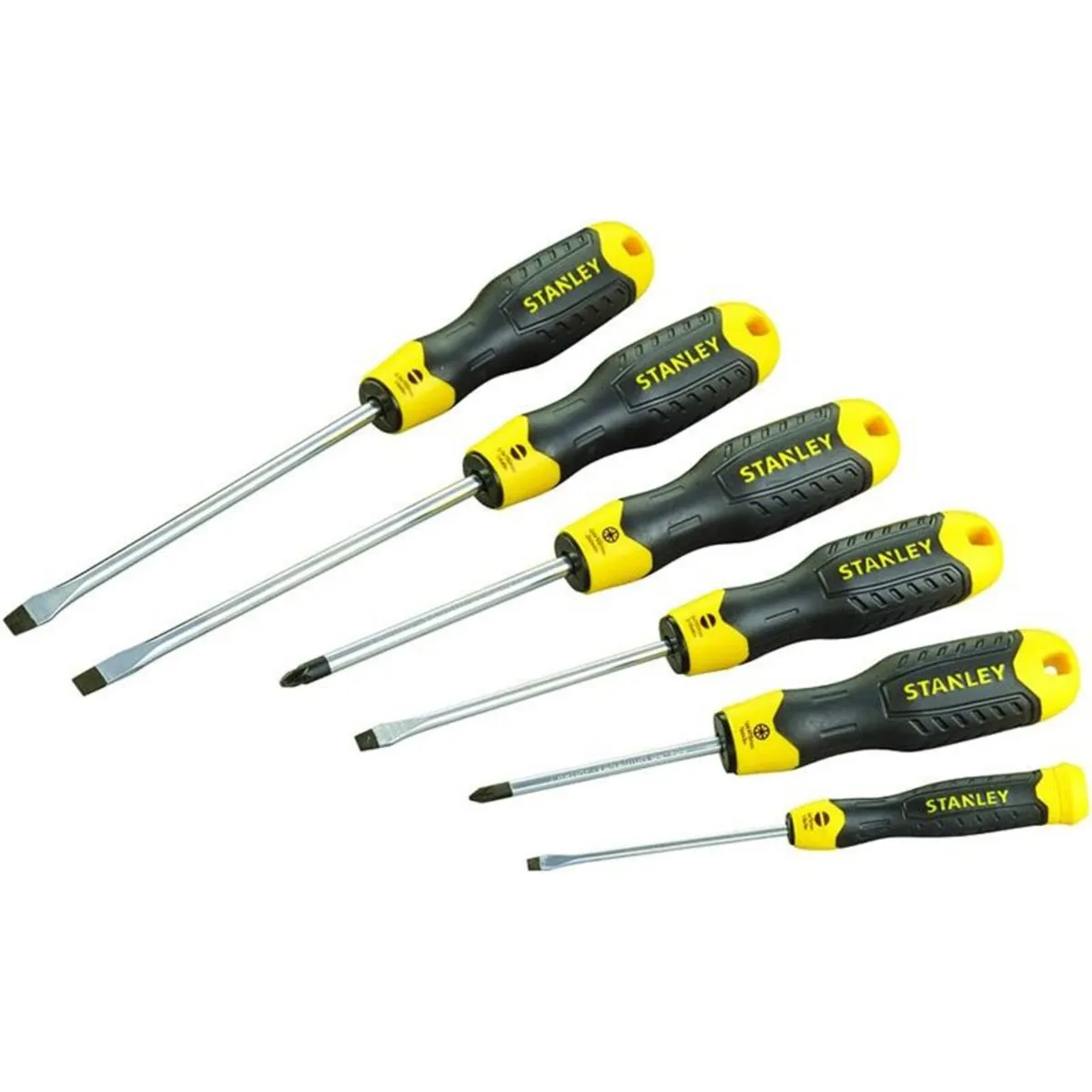 Stanley Cushion Grip Screwdriver Set – 6 Piece