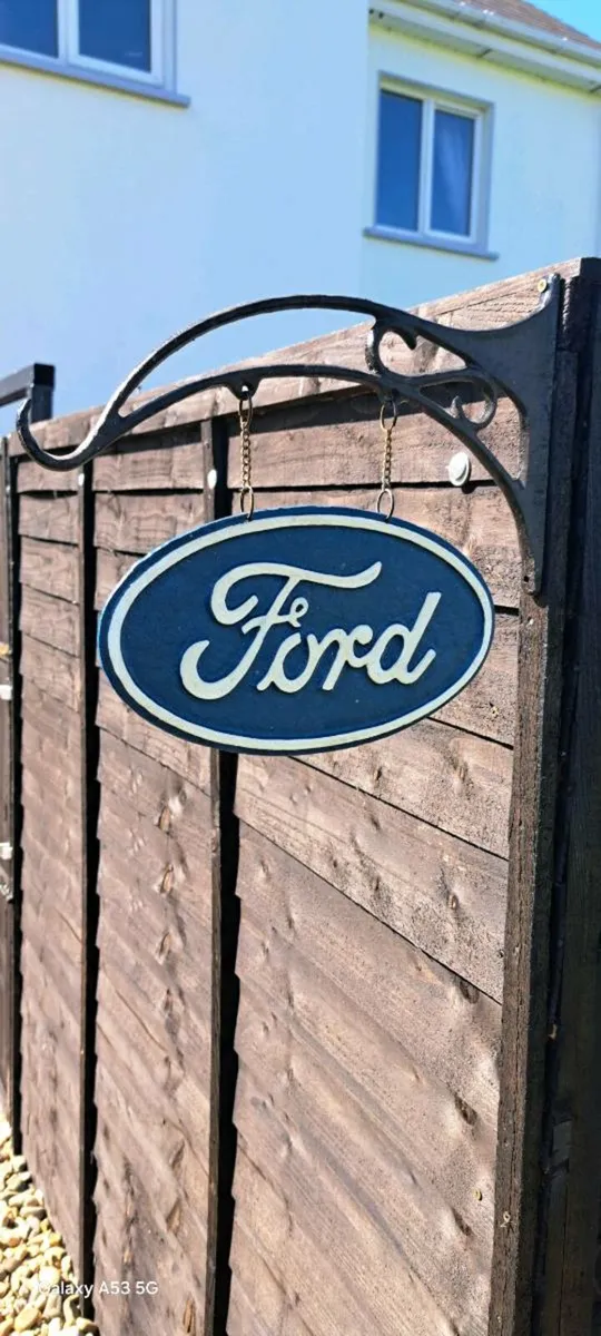 Ford hanging cast iron sign - Image 2