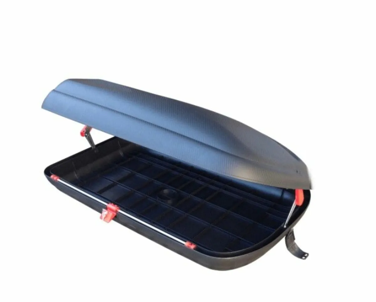 Roof Box 320L Carbon Black Look – 131x77x34 - Image 1