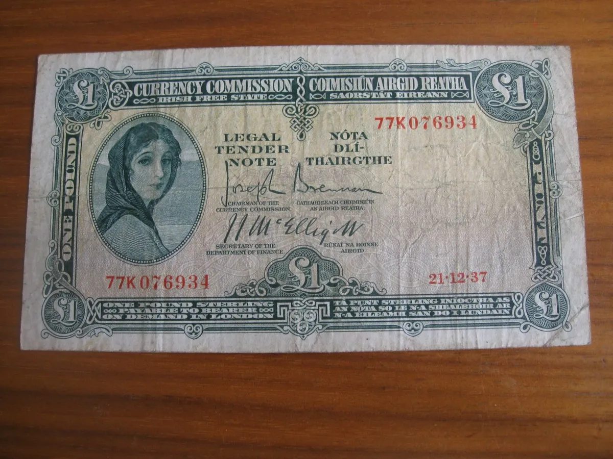 1 Pound Lavery Note - 200 Euros