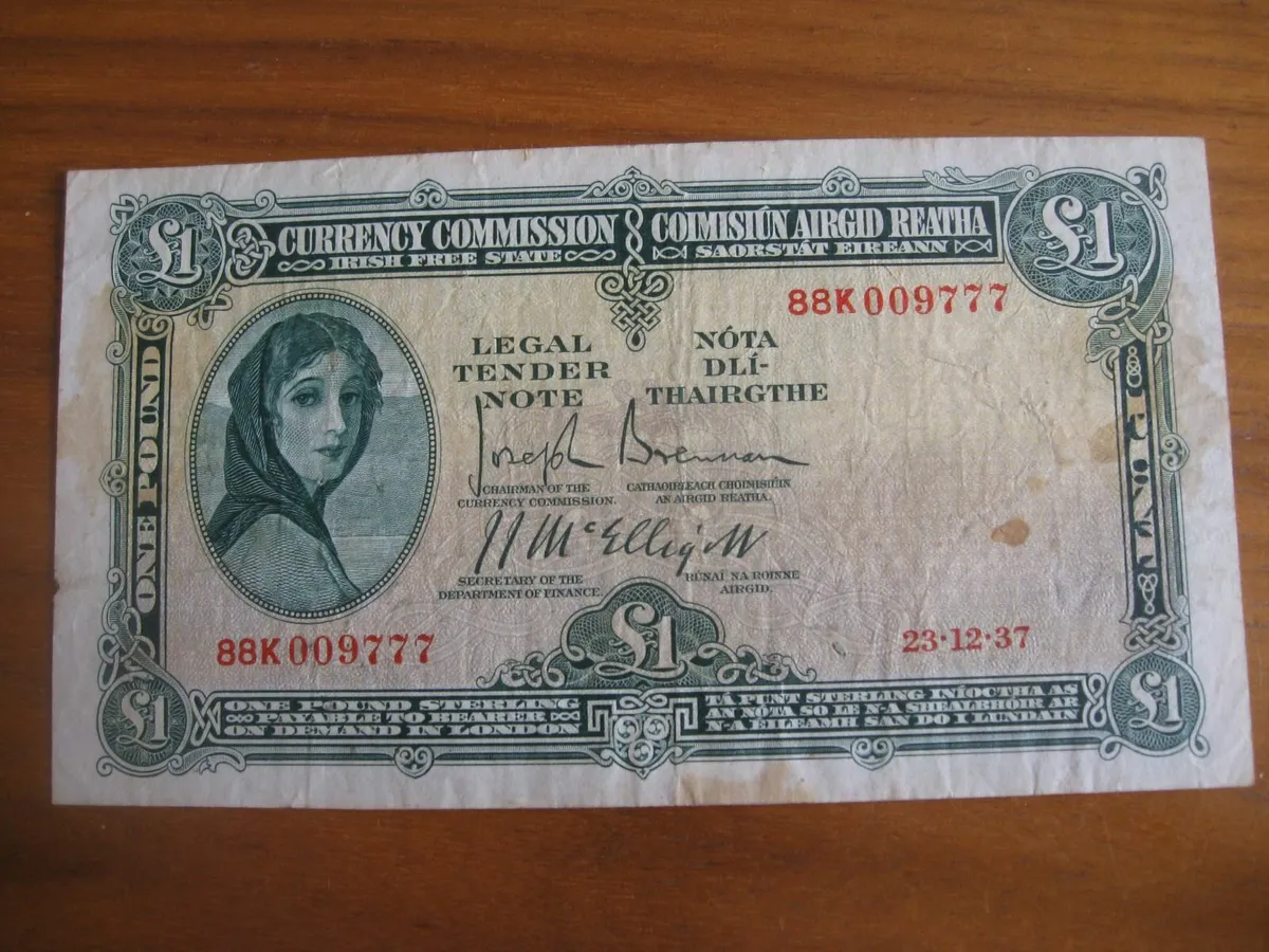 1 Pound Lavery Note - 250 Euros