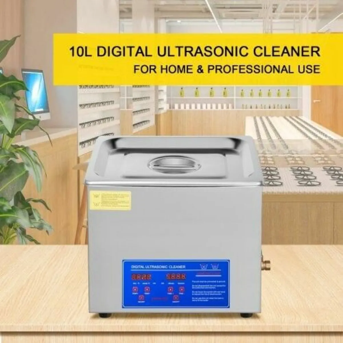 Digital Ultrasonic Jewellery Cleaner Bath Tank 10L - Image 2