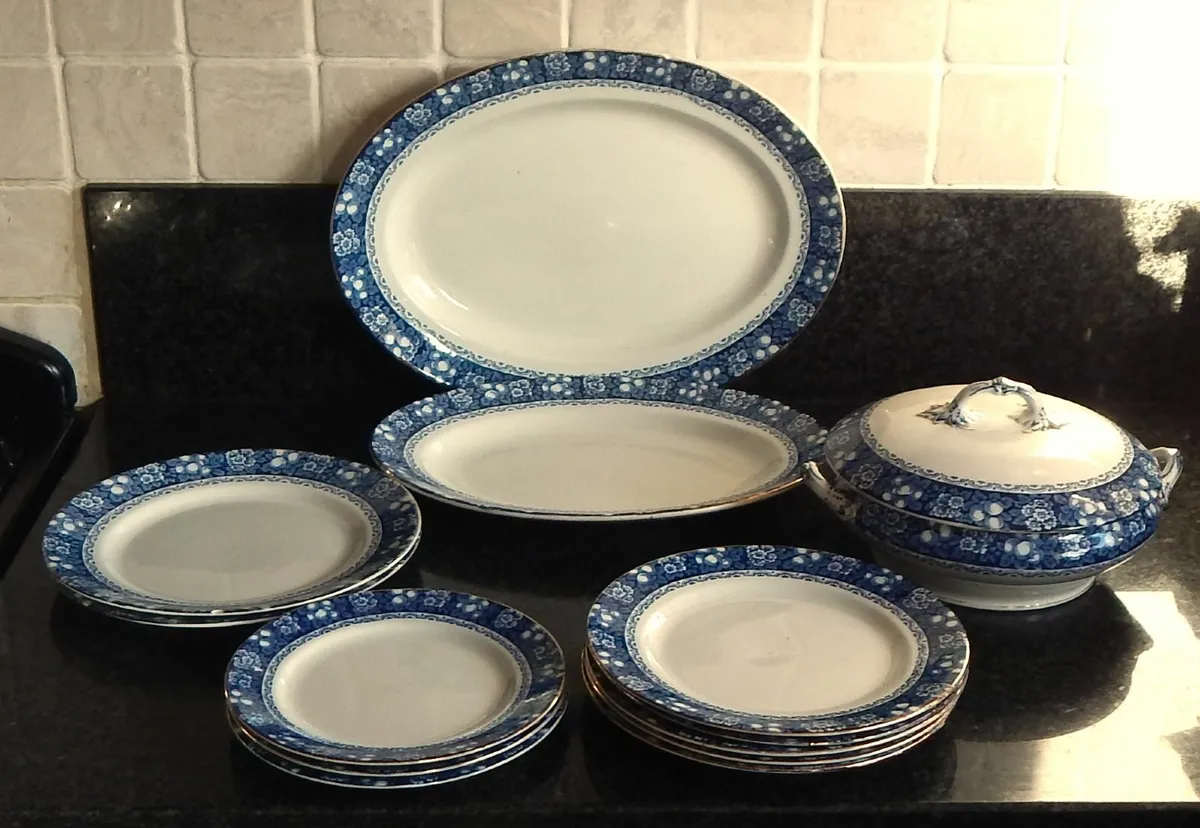 Collection of Rutland Platters, Plates and Tureen - Image 1