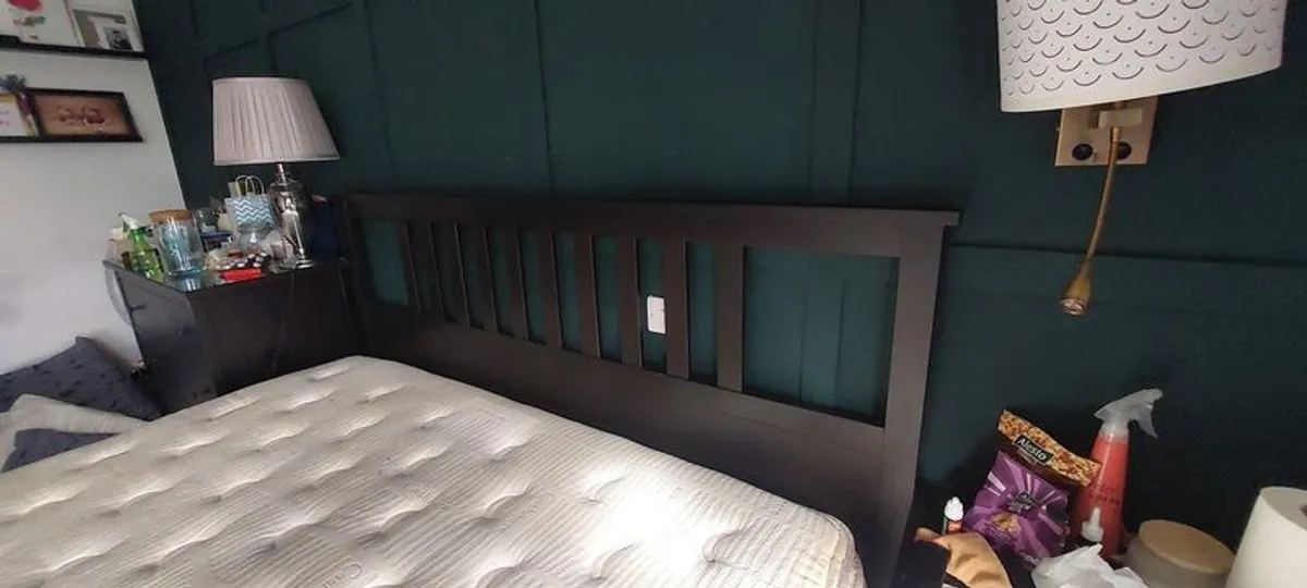 ikea Super king bed with storage - Image 2