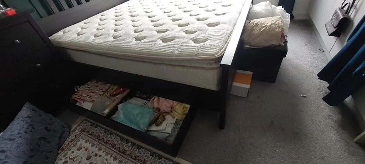 Ikea Hemnes super King Bed with EZ living Cashmere Mattress - Image 4
