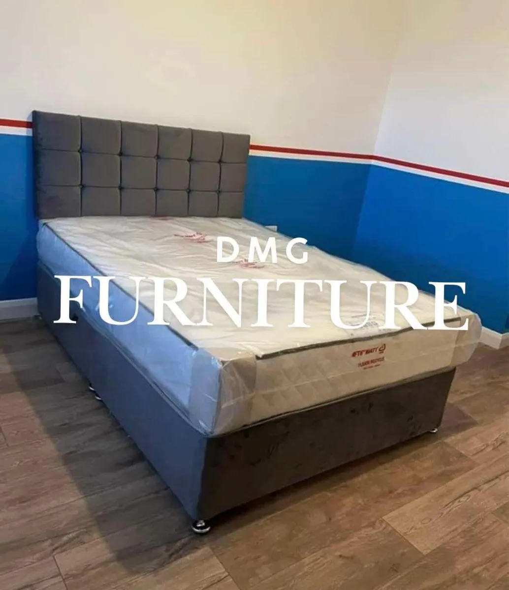NEW DIVAN BEDS WITH MATTRESSES - Image 1