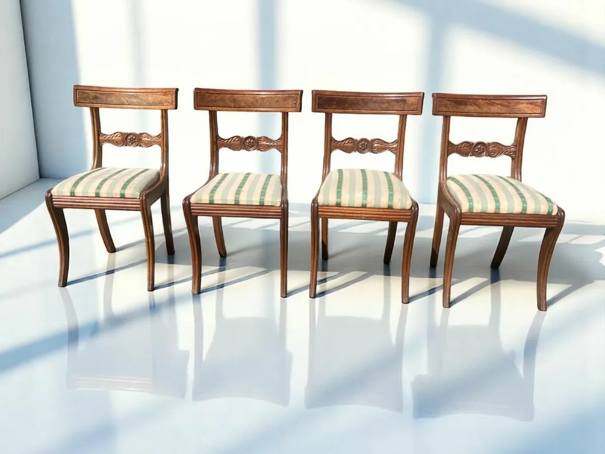 Antique Chairs x 4 - Regency - Image 2