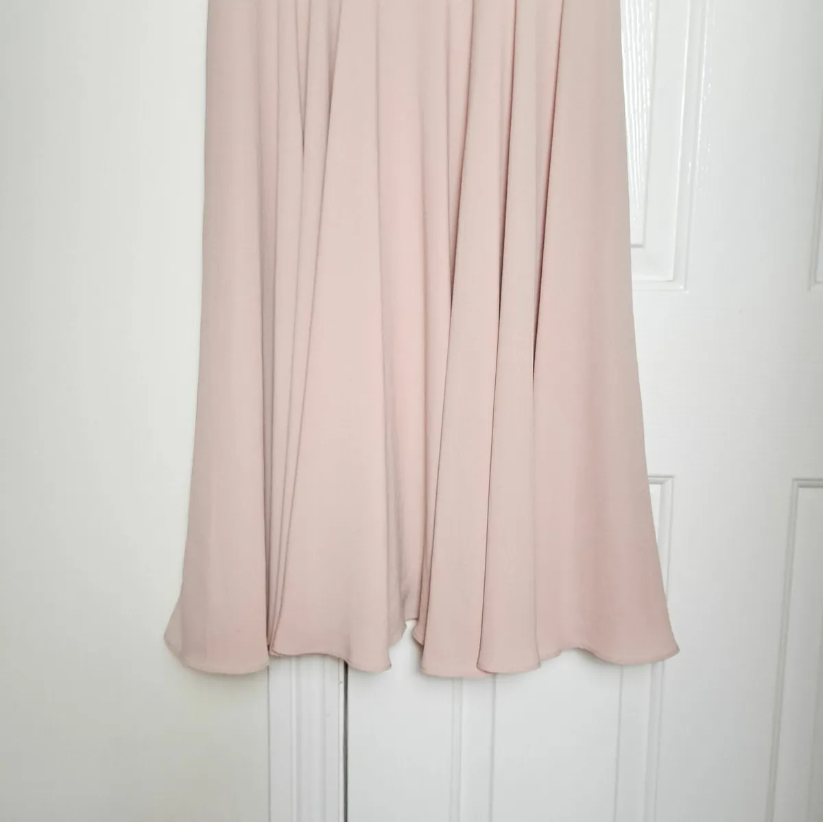 Hobbs Beige Pink Neutral Midi Dress 10UK/38EU - Image 3
